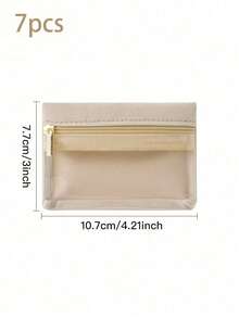 1/2/3pcs Portable Jewelry Box, Earrings, Earrings, Necklace, Jewelry Bag, Storage Bag, Ring Bracelet, Travel Jewelry Storage Bag