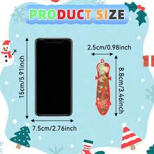 2/5/10/15/20/25/30/60Pcs Christmas Finger Skateboards For Kids ,Christmas Party Gift Favors,Mini Skateboards Novelty Fingerboard Decorations Fingertips Movement Finger Gift,Gifts For Kids Children Finger Skater