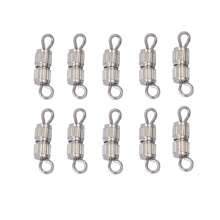 20 piezas de broche de rosca con textura de cobre con 9 anillos, accesorios DIY para pulseras y collares