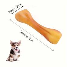 Squeaky Dog Bone Chew Toy, Rubber Durable Teething Chew Toy For Pet Training And Teeth Cleaning
