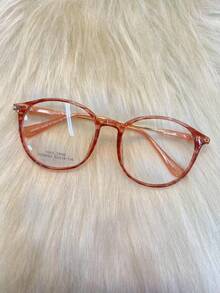 52mm Transparent Frame, Small, Ultra-Light, Korean, TR90, Japanese Retro Frame For Women's Myopia - Màu Hồng  Dưa hấu - Xem 2