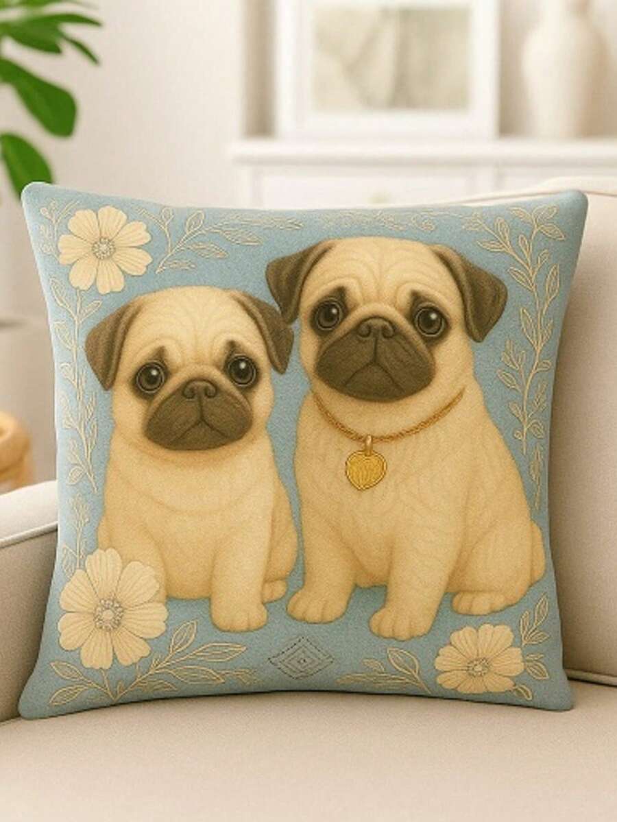 Decorative Oxford Cushion Cover Embroidered Rustic Boho Living Room Bedroom 45x45 Animals Living Room Bedroom Style - ĐỒ CHƠI - Xem 1