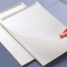 Spiral Grid Notebook, Top-Bound Notebook, Grid Notebook, Shorthand Notebook, Memo Pad, Grid Paper Suitable For Sketching, Drafting Office Supplies, Flip Notebook, Student Learning Notebook, Grid - White - View 10