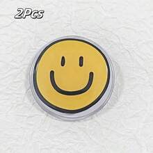 Acrylic Cute Yellow Face Smile Mobile Phone Airbag Holder - Magnetic Suction Retractable Rotation - Simple Portable Mobile Phone Desktop Support Bracket - Small Gift - Multicolor - View 8