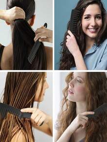 1/5支装大号宽齿梳，适用于长发、湿发或卷发，打造顺滑造型 - 耐热、防静电、无刺激，男女通用，干湿两用，易于梳理头发，包括：梳子、发刷、边缘梳、梳头、梳子、梳子、解结梳、球形梳、迷你发刷、发刷套装、木梳、发刷、发刷、梳子、梳子、后梳、发刷、边缘梳、梳头、梳子、发刷套装、梳子、迷你发刷、解结梳、发刷、美发产品、美发工具、美发用品、护发用品、卷发梳、理发师、理发配件、美发设备、旅行必备、发型、美发、发刷、后梳、造型梳、卷发梳、边缘梳、梳子、梳头、发刷套装、梳子、卷发梳、解结梳、头发女士梳子、头发、旅行、美发产品、美发工具、美发用品、理发师、理发配件、理发店、美发设备 - 黑色 - 查看 4