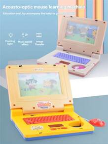 Kids Simulation Mini Laptop Computer Learning Machine, Music Tablet PC Model, Screen Reading Story Machine, Parent-Child Interactive, Multifunctional Smart Educational Toy, Birthday Gift For Boys And Girls