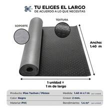 VINILMAX Plastic Flooring - Black - View 8