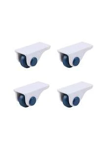 4pcs Casters For Storage Boxes, Adhesive Wheels For Bottom Of Storage Containers, Unidirectional Household Small Wheels For Storage Boxes