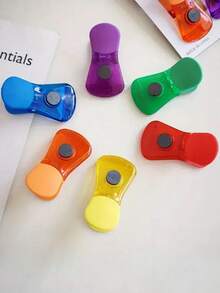 6 kẹp túi khoai tây chiên từ tính, kẹp túi, kẹp niêm phong túi đựng đồ ăn nhẹ, kẹp niêm phong từ tính nhiều màu cho tủ lạnh, nam châm chống ẩm cho tủ lạnh để bảo quản thực phẩm, kẹp niêm phong đồ ăn nhẹ cho nhà bếp, bộ dụng cụ gia đình mini - Nhiều màu - Xem 3