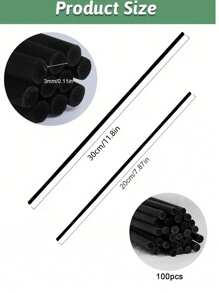 100pcs/Jar Fragrance Diffuser Sticks, Multi-Color, Convenient, Moisture-Proof, Decorative Aroma Diffuser