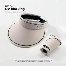 UPF50+ Large Brim Sun Hat For Women, Summer Breathable UV Protection Sunhat For Cycling, Anti-UV