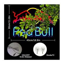 Luce al neon a LED per pubblicità di bevande energetiche, insegna al neon Monster Energy Drink, luce al neon multifunzionale da montare a parete, realizzata in acrilico con bordo in metallo, controllo a pulsante, luminosità regolabile, alimentata tramite USB, adatta per bar e feste
