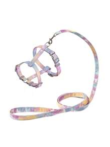 Cat Harness And Leash Set - Adjustable Gradient Kitten Harness, Escape Proof Harness With Leash , Comfortable Soft Lightweight, Use Easy, Outdoor Walking Travel Kitten Harness For Small Medium Large Cats