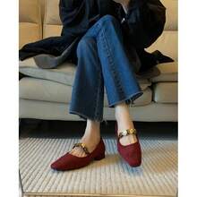 Women Flats - 卡其色 - 查看 6