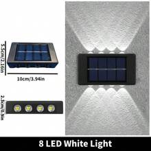 1/2 pezzi Luci da parete solari per esterni, luci per portico, lampade da parete, luci di Natale, luci a LED solari per gradini esterni luminosi, luci solari per terrazze impermeabili, luci solari per scale, montaggio a parete o su palo, per decorazioni autunnali, decorazioni per la casa e per esterni, decorazioni di Ognissanti, decorazioni autunnali con accensione/spegnimento automatico per terrazze, gradini, recinzioni, patio, vialetti