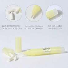 Nail Polish Corrector Pen 4Pcs Nail Polish Remover Pen With 20pcs Tapered Refill Tips Nail Polish Correction Nail Edge Cleaning Pen For Nail Art DIY -It Is Important For Beauties - 如圖 - 查看 4