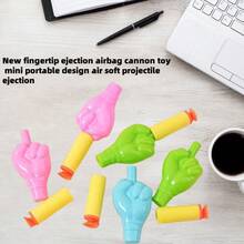 5pcs Mini Portable Air Soft Bullet Launcher Toy, Lightweight Design, Fun Interactive Toy With Soft Bullets, Cute Styling, Desk Game Toy, Stress Relief Shooter Toy - Multicolor - View 5