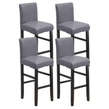 1/4/6pcs Bar Stool Covers, Waterproof Seat Cushion Covers, PU Leather Chair Seat Covers, Removable & Washable Dining Chair Protectors, Back Cover Bar Stool Covers, Stretch Waterproof PU Bar Stool Anti-Slip Covers Removable, Elastic High Chair Covers - Multicolor - View 13