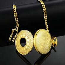 Vintage Pocket Watch Roman Numerals Scale Quartz Pocket Watches With Chain Christmas Graduation Birthday Gifts Fathers Day