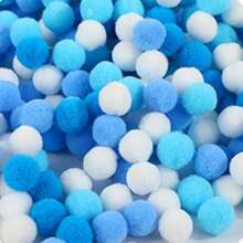 100 个 1 厘米毛绒绒球，彩虹涤纶工艺球，绒球非常适合 DIY 创意工艺装饰、工艺品、毛毡板、家居必需品、派对用品、复活节礼物、装饰品、挂饰和 DIY 项目、工艺配件、母亲节、婚礼季、毕业季、送给家人和朋友的礼物 - 彩色 - 查看 10