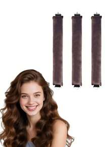 3/1pc No-Heat Slouchy Heatless Hair Curlers, Wave Curling Tool, Sleep Curler Device, Suitable For Daily Use Hair Accessories For Women - Multicolor - View 7