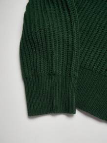 Men's Solid Color Long Sleeve Sweater With Button Decoration, Casual For Autumn/Winter