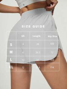 FWH Quần short tập luyện cạp cao ôm sát, xẻ tà bên hông, co giãn 4 chiều cho chuyển động linh hoạt, lý tưởng cho yoga và dạo phố, quần short thể thao tôn dáng, quần short tập luyện thiết yếu màu trắng mùa hè - trắng - Xem 3