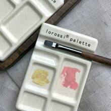 1pc Square Nail Art Color Mixing Palette, Fake Nail Sticker Color Palette, Gel Nail Polish Display Stand, Nail Art Tools, Nail Brush Holder, Nail Studio Rhinestone Pearl Storage Tray