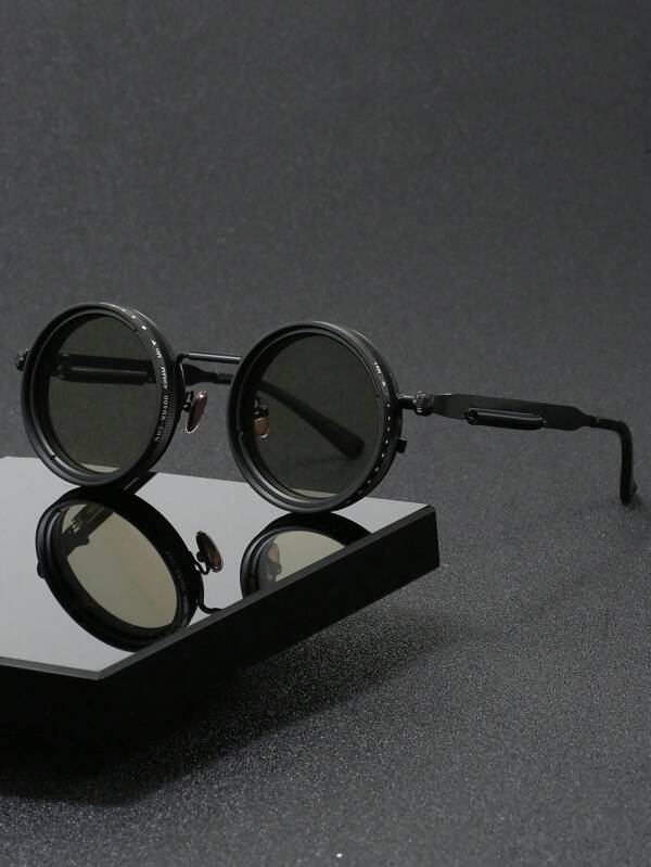 Gafas de sol ajustables con doble filtro para pesca y conducción, protección UV, polarizadas, unicolor retro