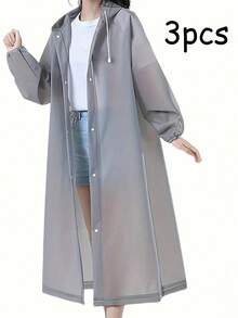 1/2 件长款 EVA 男女通用雨衣，加厚防水雨衣，男女连帽雨衣，防水、防风、快干、透气 - 非常适合骑行、徒步旅行和户外探险旅行一次性用品旅行酒店必需品户外必需品房间用品海滩旅行迷你经期一次性用品浴室配件旅行必需品旅行配件旅行必备品假期暑假学校配件返校用品 - 彩色 - 查看 24