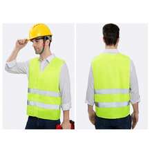Normale Zwei-Stangen-Ableitungszahlung, reflektierende Weste, Baustelle, Hygiene, Verkehr, gelbe reflektierenden Westen, mehrere Taschen für den Einsatz, Proxy-Fahren
