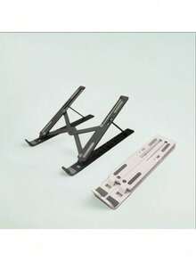 1 个白色便携式笔记本电脑支架，可折叠和可调节塑料笔记本电脑支架（订购前请注意尺寸，大号和小号。） - 彩色 - 查看 10