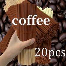 20/100/300 szt. bambusowych kadzidełek o zapachu kawy, odpowiednich do domowego oczyszczania powietrza, aromaterapii, jogi, biura, herbaciarni – prezent świąteczny