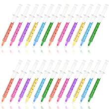Syringe Highlighter Pens With 6 Colors 24pc-0142 - 如圖 - 查看 1