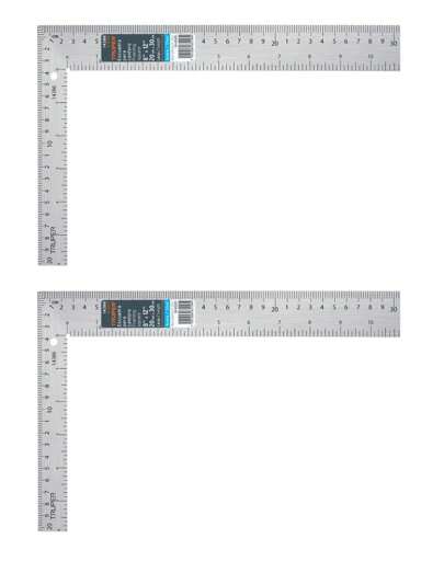  Escuadra 8"x12" de acero para cantero, Truper