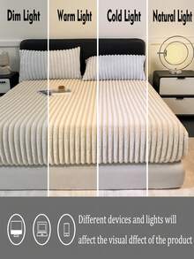 1pc Solid Color Fleece Traditional Flannel Bedsheet, Bedding, Mattress Protector, Bed Cover, Bed Linen, Cozy Warm Home Textile, Soft & Skin-Friendly, Suitable For Boys, Girls, Student Dorms, Available In Multiple Colors, Simple & Fashionable Home Decor, Soft & Comfortable Bedroom Bedding, Fashionable Mattress Cover, Full Mattress Protector, Machine Washable, Back To School Bedding