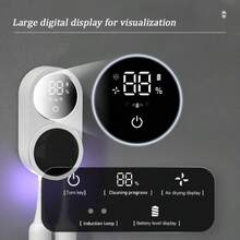 USB充电式牙刷消毒器，壁挂式牙刷架，牙刷消毒装置，自动感应牙刷收纳架，双槽牙刷架，浴室配件，家居装饰 - 彩色 - 查看 4