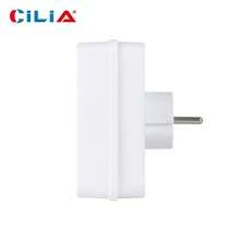 CILIA 1/2 Pcs Surface Schuko Base With 4 Outlets, 250V/16A, White, Portable For Home ,Office And College Use - 歐規F型插(220-240V) - 查看 8