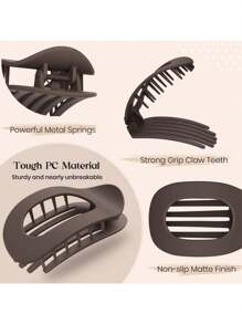 3 Stück 5-teiliges Haarklammer Set für Frauen, rutschfeste Haarklammern, retroer und simpler gebogener Entwurf, Haarklammer Set, nahtloser rückwärtiger matter Klemmverschluss, rechteckige Haarklammer, Haarzubehör, ein tolles Geschenk für Halloween, Weihnachten, Schulanfang, Reisezeit Haarzubehör