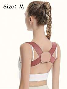 Corrector de postura ajustable para mujeres y hombres, soporte de postura invisible para adultos, cinta de soporte para la espalda y los hombros para mejorar la postura, soporte para la espalda y el pecho, cinta moldeadora del Body, unicolor de poliéster, accesorios de sujetador, sin batería requerida