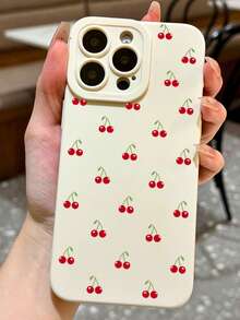 1 件 TPU 奶油樱桃防摔手机壳，兼容 11、12、13、14、15、16、12 Pro Max、13 Pro Max、14 Pro Max、15、15 Pro、15 Plus、15 Pro Max、16 Pro Max - 多色1 - 查看 1