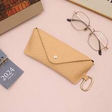 NYXIA 波西米亚风耐用 PP 材质编织草编眼镜盒硬壳夹钩时尚柔软防护眼镜袋带钩适用于女士时尚旅行必需品旅行配件旅行包度假返校学校用品眼镜盒太阳镜女士