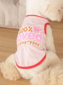 2 件宠物背心上衣，轻便透气舒适无袖衬衫，带宠物印花，适合中小型犬/猫，春夏季