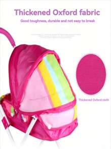 迷你可折叠玩具推车，经久耐用，适合客厅使用，促进亲子互动，角色扮演游戏，是送给女孩的绝佳礼物。