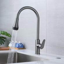 HIDEEP Kitchen Hot And Cold Faucet, Gray Sink Faucet, Suitable For Home Environment - Multicolor - View 7