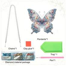 Unique Acrylic Diamond Art Butterfly Wreath - Asymmetrical Mosaic Decor, Suitable For Bedroom, Study And Home Windows - Creative Handmade Gift