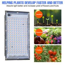 LED 生长灯全光谱室内 USB 5V 红蓝温室帐篷水培系统生长箱种子补光灯阳光 UV/IR IP54 防水种植泛光灯蔬菜花卉水果盆栽苔藓多肉盆景仙人掌幼苗栽培 180° 可调角度绿色植物照明 24/50/96/144led - USB- Plant Floodlight -IP54 Waterproof - 查看 8
