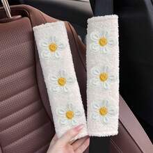 1pc/2pcs Car Seat Belt Shoulder Protector Fresh Floral Car Seat Belt Protector Soft And Comfortable - one-size - View 20