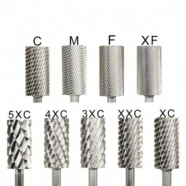 RolinStar 6.6 Large Barrel Silver Tungsten Steel Carbide High Quality Remove Gel Polish 4XC Acrylic