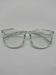 Transparent Non-Prescription Glasses Female With Big Frame, Glasses, Light Weight (With Glasses Case) For Summer Beach Vacation,Outdoor,Travel